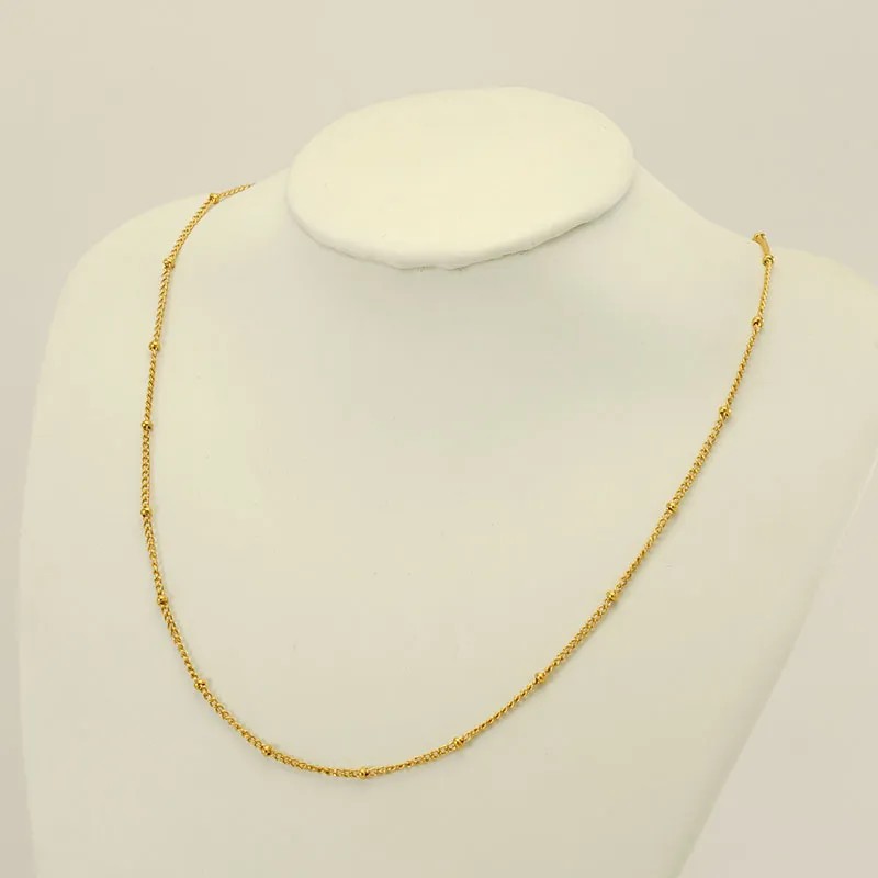 Basic Geometric Stainless Steel Plating 18K Gold Plated Necklace_colorza_3