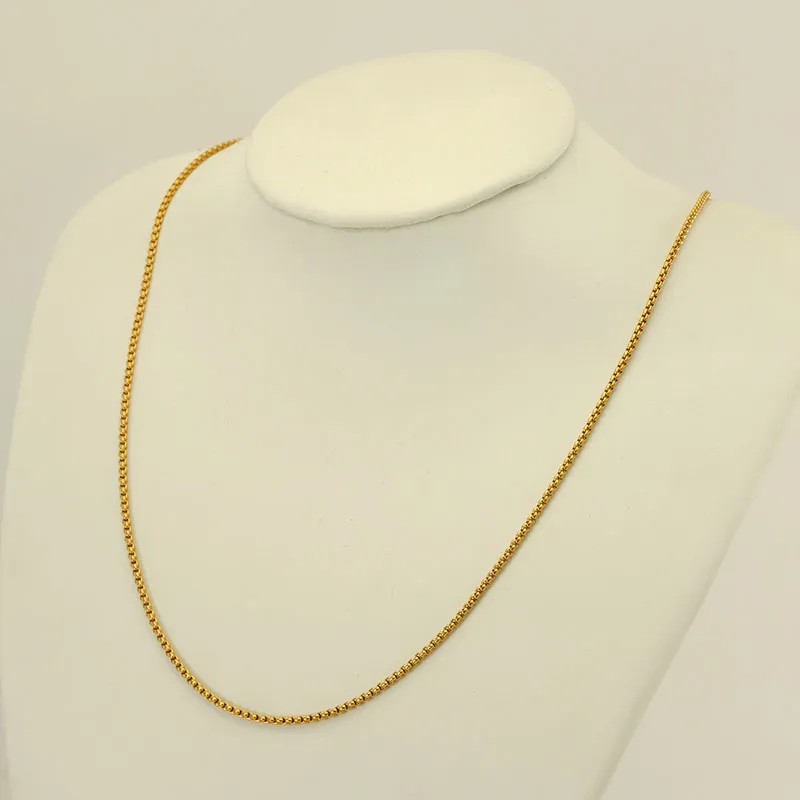Basic Geometric Stainless Steel Plating 18K Gold Plated Necklace_colorza_4