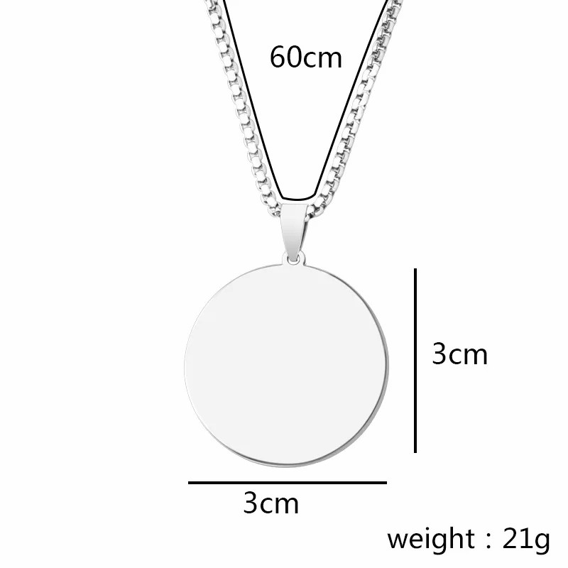 Hip-Hop Angel Wings Letter Stainless Steel Carving Pendant Necklace_colorza_12