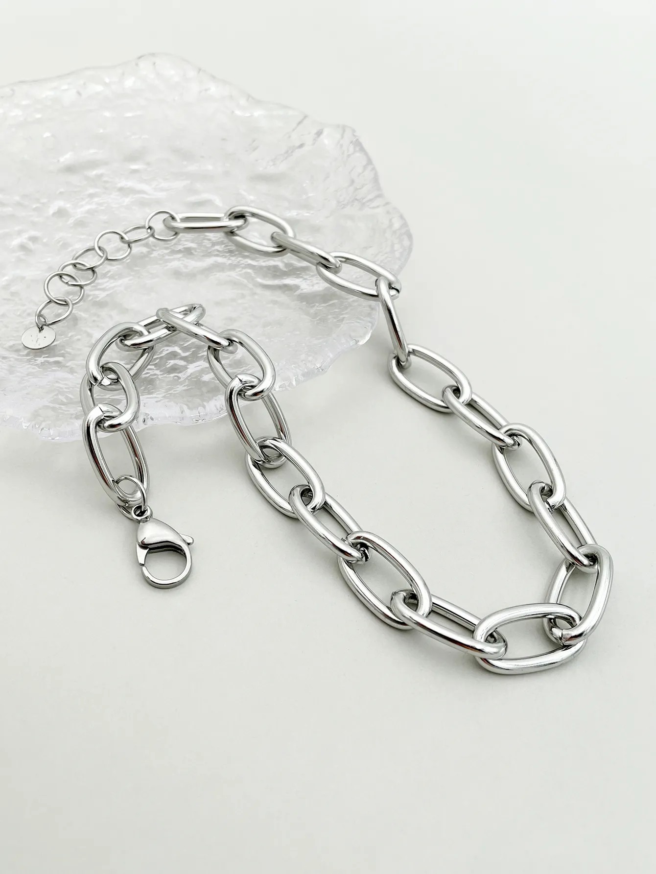 Hip-Hop Geometric Stainless Steel Polishing Plating Gold Plated Necklace_colorza_2
