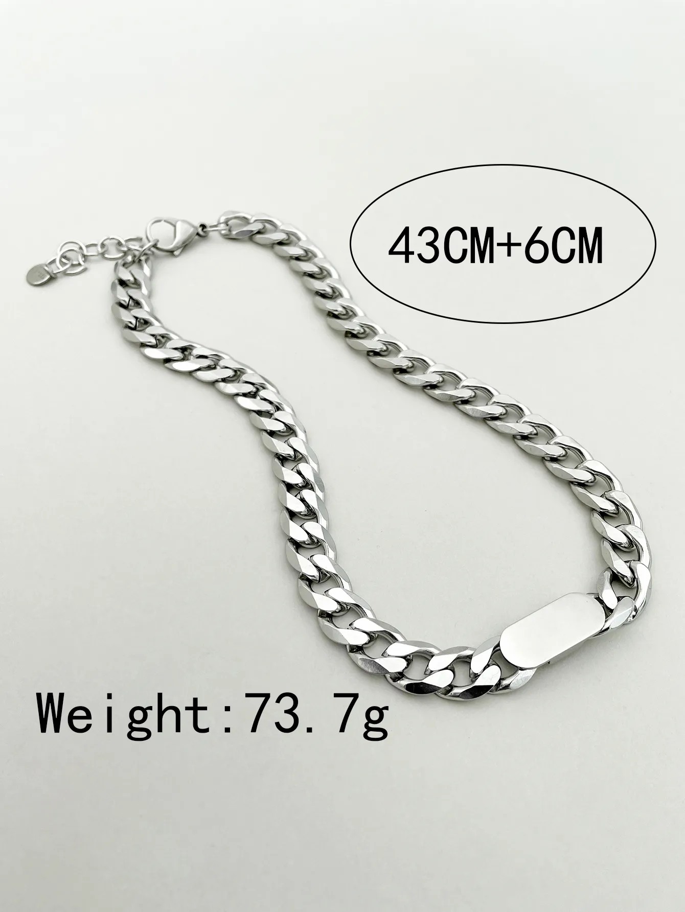 Hip-Hop Geometric Stainless Steel Plating Gold Plated Necklace_colorza_4