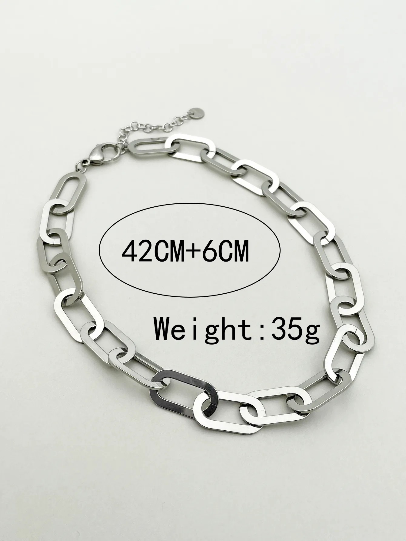 Hip-Hop Geometric Stainless Steel Polishing Plating Gold Plated Necklace_colorza_3