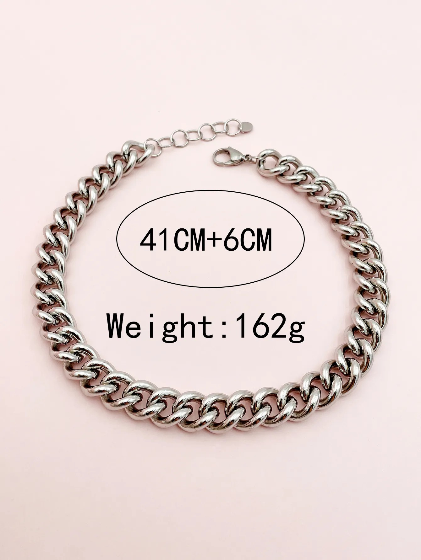 Hip-Hop Geometric Stainless Steel Polishing Plating Gold Plated Necklace_colorza_4