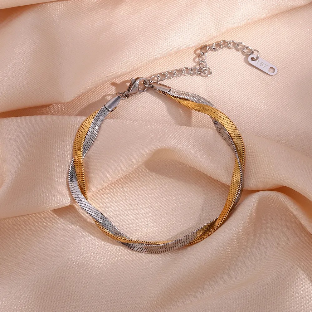 Simple Style Solid Color Stainless Steel Plating 18K Gold Plated Necklace_colorza_16