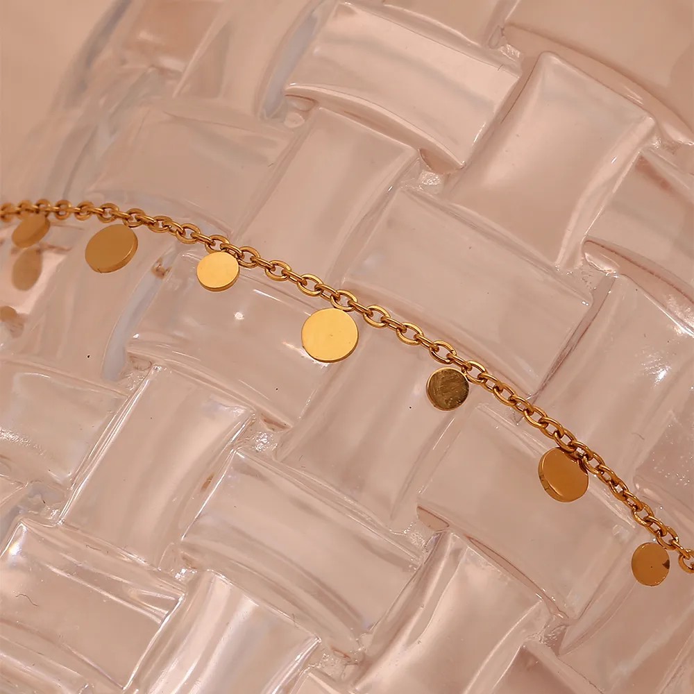 Basic Vintage Style Classic Style Round Stainless Steel Plating 18K Gold Plated Necklace_colorza_7