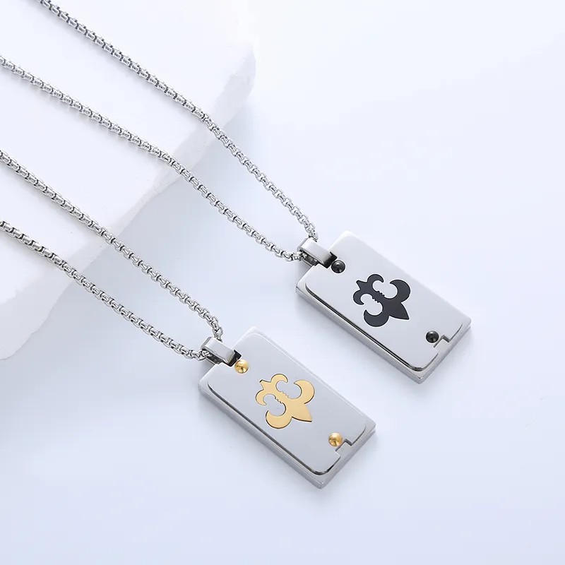Casual Simple Style Cross Anchor Skull Stainless Steel Layered Carving Pendant Necklace_colorza_4