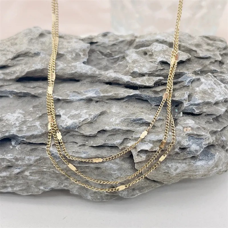 Casual Hip-Hop Retro Solid Color Stainless Steel Plating Three-Dimensional 14K Gold Plated Pendant Necklace_colorza_1
