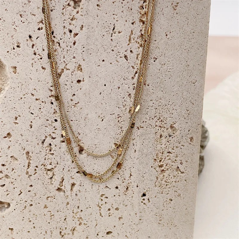 Casual Hip-Hop Retro Solid Color Stainless Steel Plating Three-Dimensional 14K Gold Plated Pendant Necklace_colorza_4