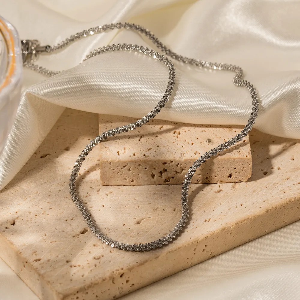 IG Style Solid Color Stainless Steel Plating 18K Gold Plated Necklace_colorza_7