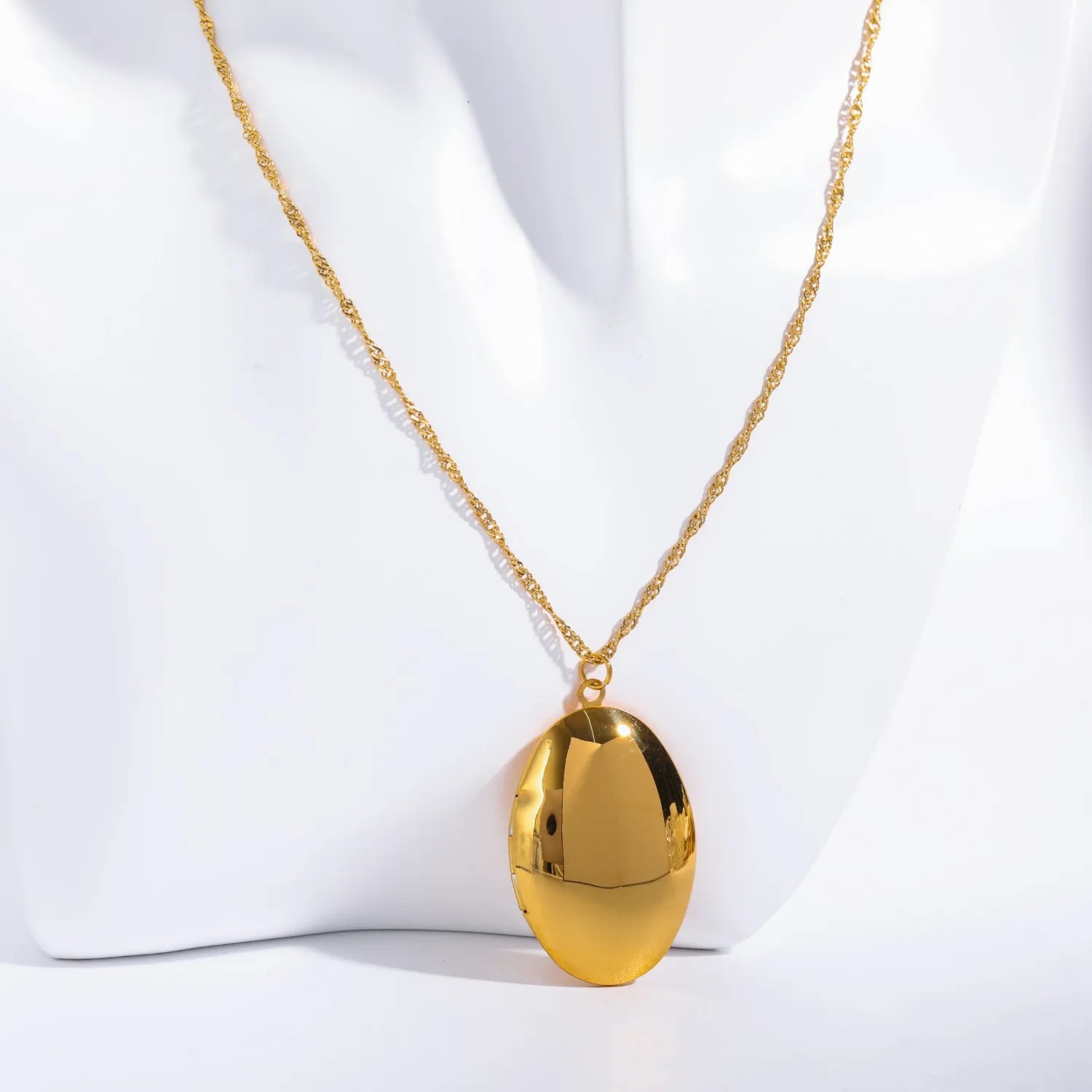 Casual Vintage Style Classic Style Heart Shape Stainless Steel Plating 18K Gold Plated Pendant Necklace_colorza_3