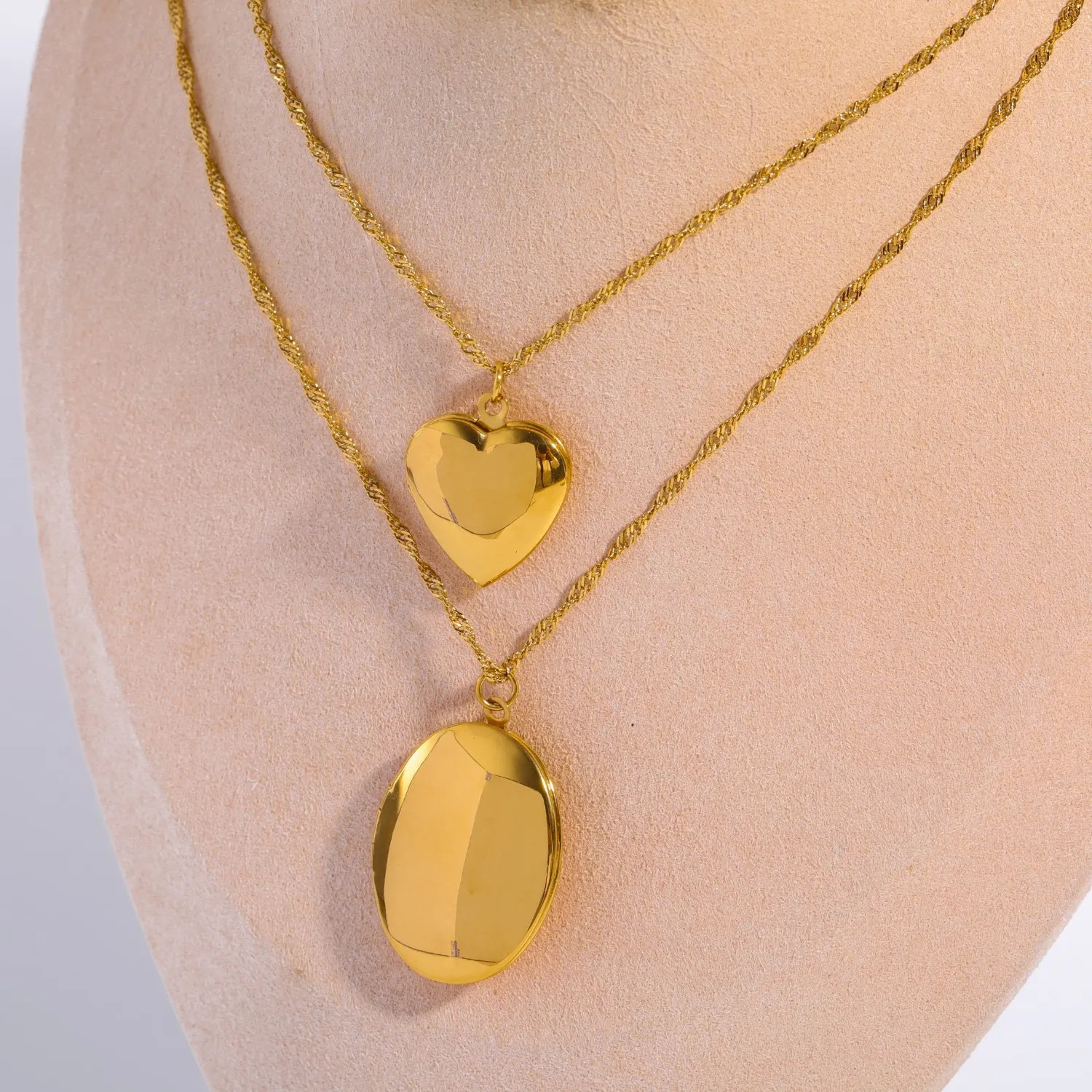 Casual Vintage Style Classic Style Heart Shape Stainless Steel Plating 18K Gold Plated Pendant Necklace_colorza_5