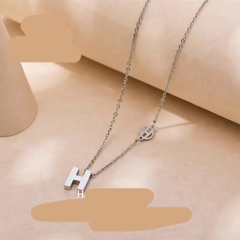 IG Style Letter Titanium Steel Plating 18K Gold Plated Necklace_colorza_4