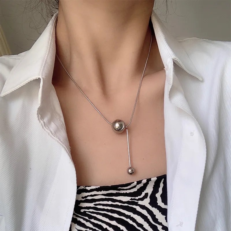 IG Style Solid Color Titanium Steel Plating 18K Gold Plated Necklace_colorza_4
