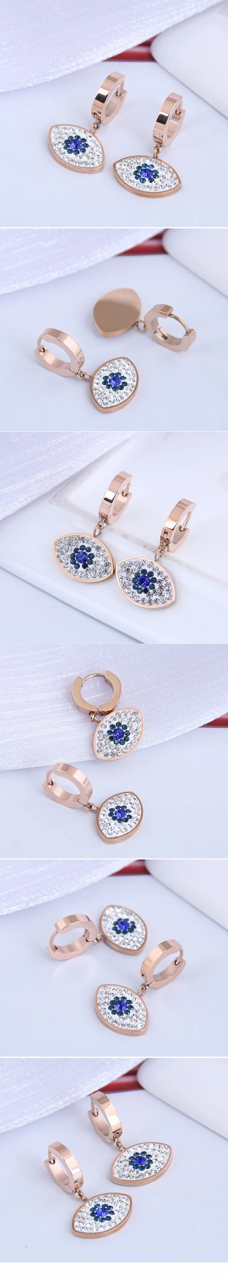 Diamond Demon Eye Titanium Steel Stud Earrings_colorza_1
