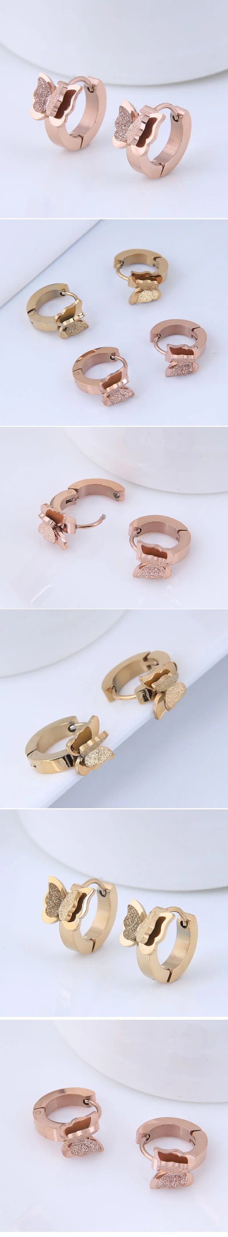 Korean Titanium Steel Butterfly Earrings_colorza_1