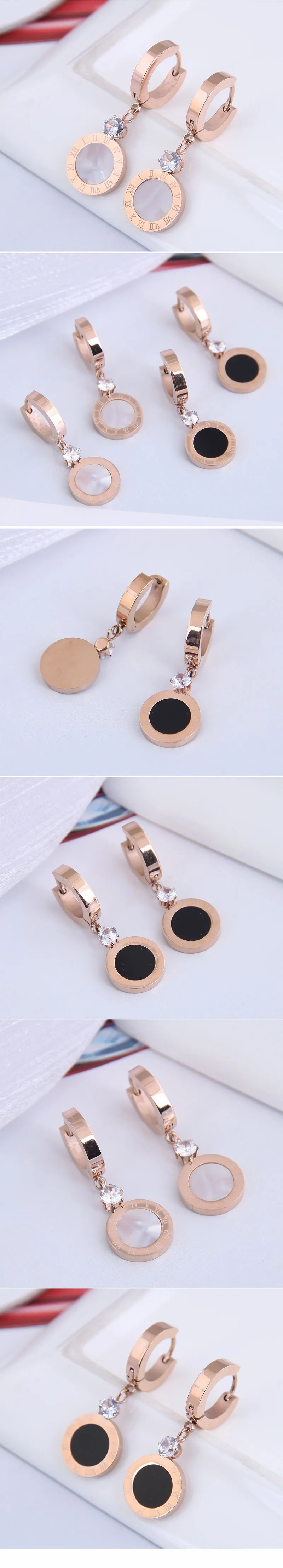 Fashion Simple Roman Numerals Earrings_colorza_1