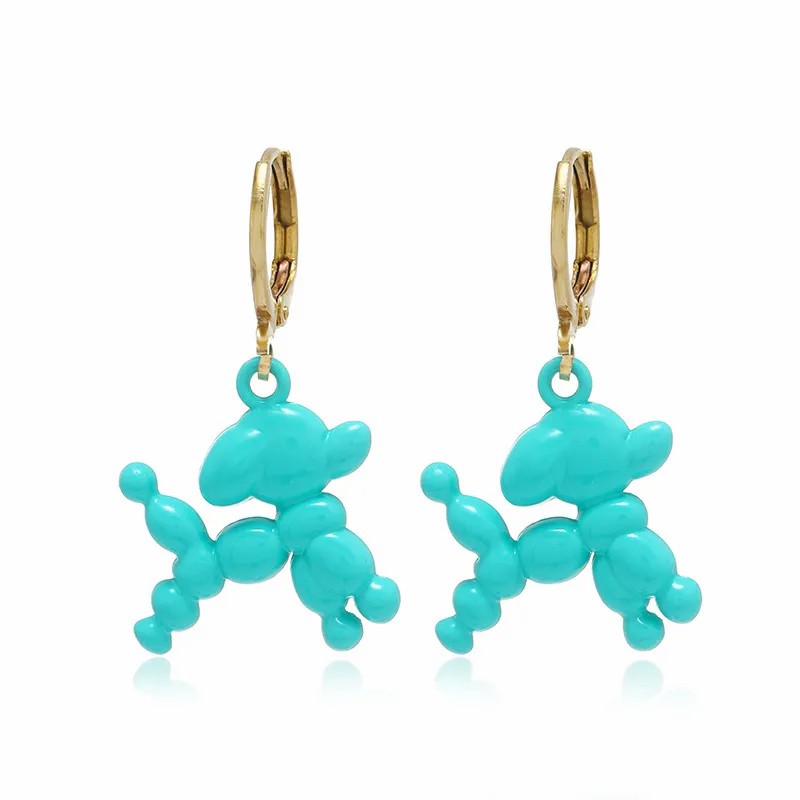 Fashion Cartoon New Dog Earrings Female Cute Animal Stainless Steel Earrings_colorza_2