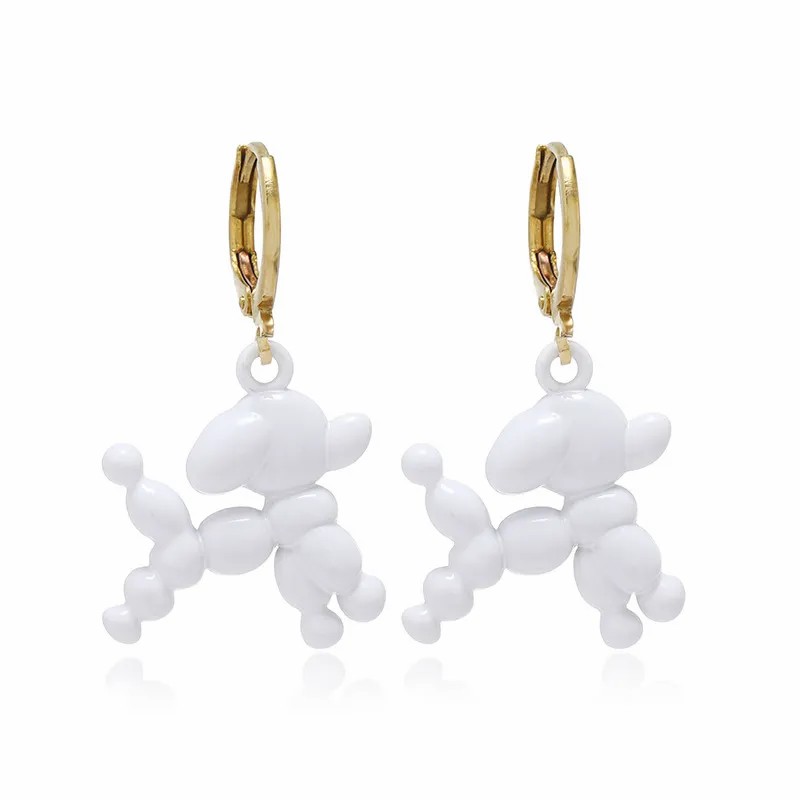 Fashion Cartoon New Dog Earrings Female Cute Animal Stainless Steel Earrings_colorza_3