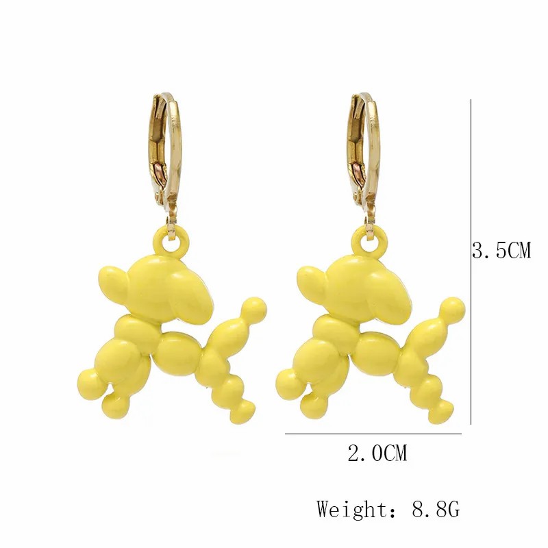 Fashion Cartoon New Dog Earrings Female Cute Animal Stainless Steel Earrings_colorza_4