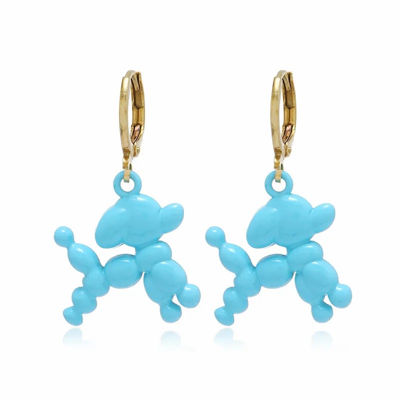 Fashion Cartoon New Dog Earrings Female Cute Animal Stainless Steel Earrings_colorza_5