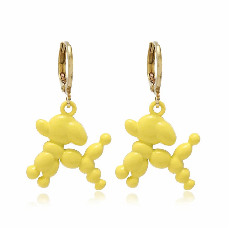 Fashion Cartoon New Dog Earrings Female Cute Animal Stainless Steel Earrings_colorza_9