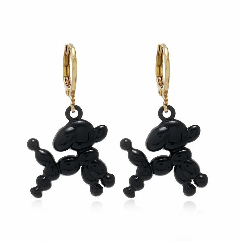 Fashion Cartoon New Dog Earrings Female Cute Animal Stainless Steel Earrings_colorza_10