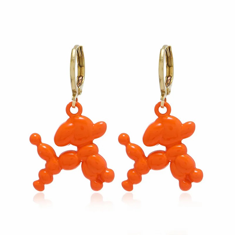 Fashion Cartoon New Dog Earrings Female Cute Animal Stainless Steel Earrings_colorza_11