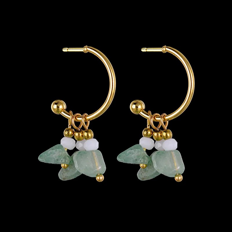 Fashion Geometric Stainless Steel Earrings Plating No Inlaid Stainless Steel Earrings_colorza_3