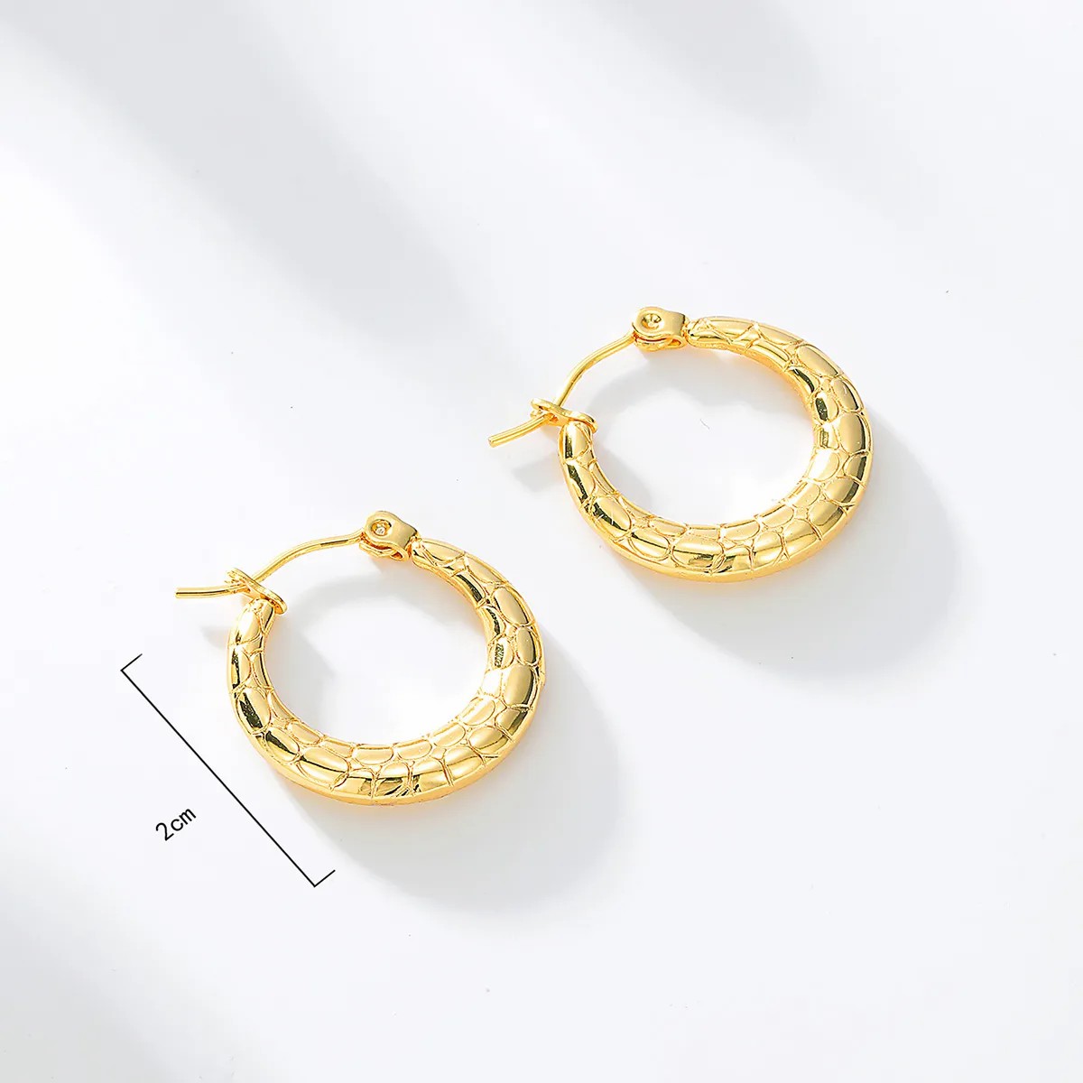 Unisex Vintage Style Circle Stainless Steel Earrings Plating Stainless Steel Earrings_colorza_3