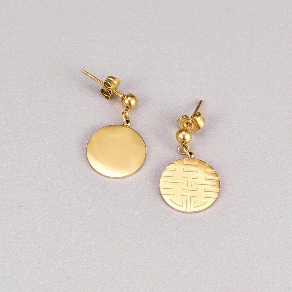 Ethnic Style Ethnic Stainless Steel Drop Earrings Plating Stainless Steel Earrings_colorza_4