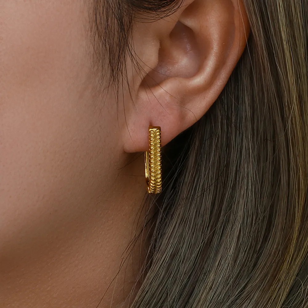 Fashion Geometric Stainless Steel Earrings Plating Gold Plated Stainless Steel Earrings_colorza_3