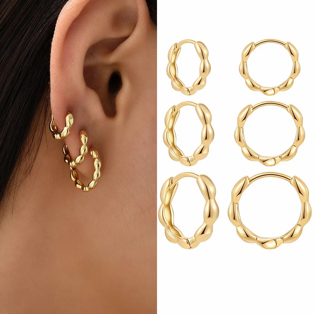 Simple Style Heart Shape Stainless Steel Earrings Plating Stainless Steel Earrings 1 Pair_colorza_1