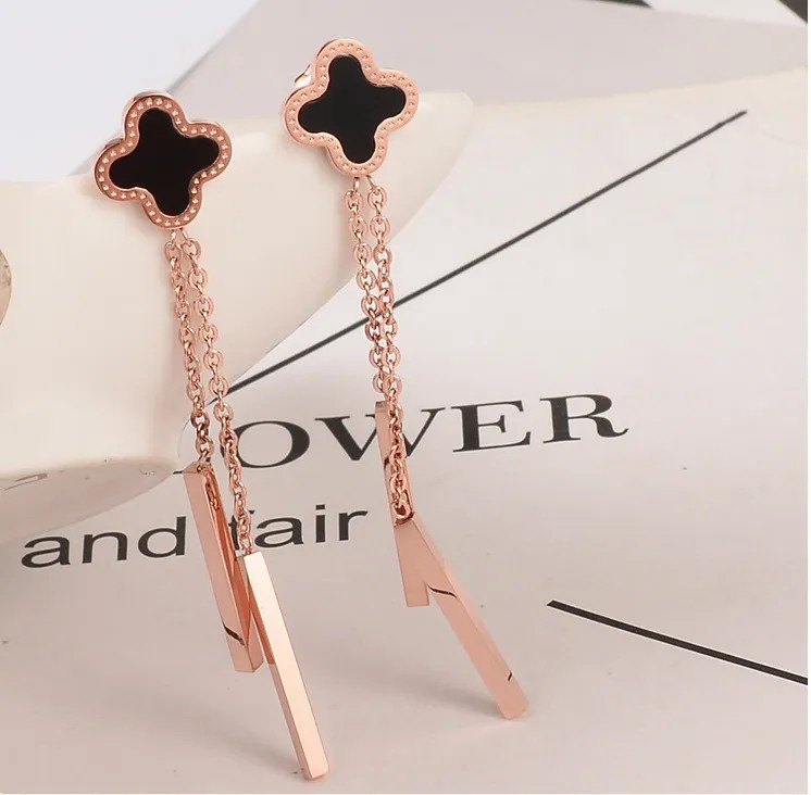 Fashion Titanium Steel Drop Earrings Plating Stainless Steel Earrings_colorza_6
