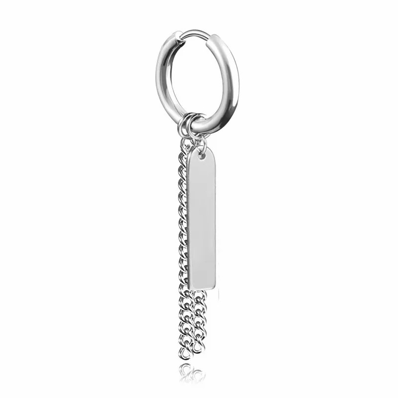 Simple Style Geometric Stainless Steel Dangling Earrings Plating Stainless Steel Earrings 1 Piece_colorza_2
