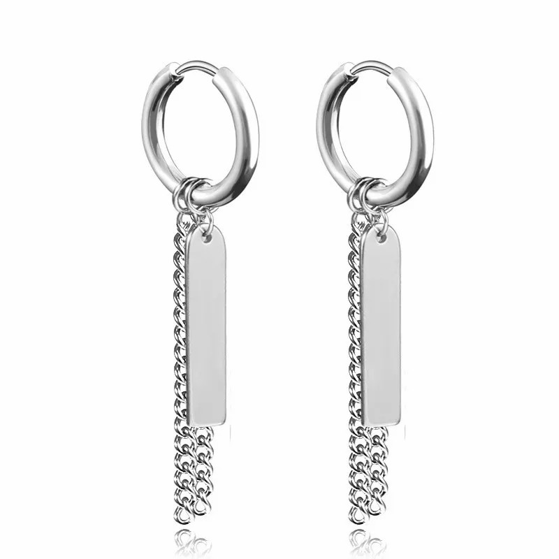 Simple Style Geometric Stainless Steel Dangling Earrings Plating Stainless Steel Earrings 1 Piece_colorza_5