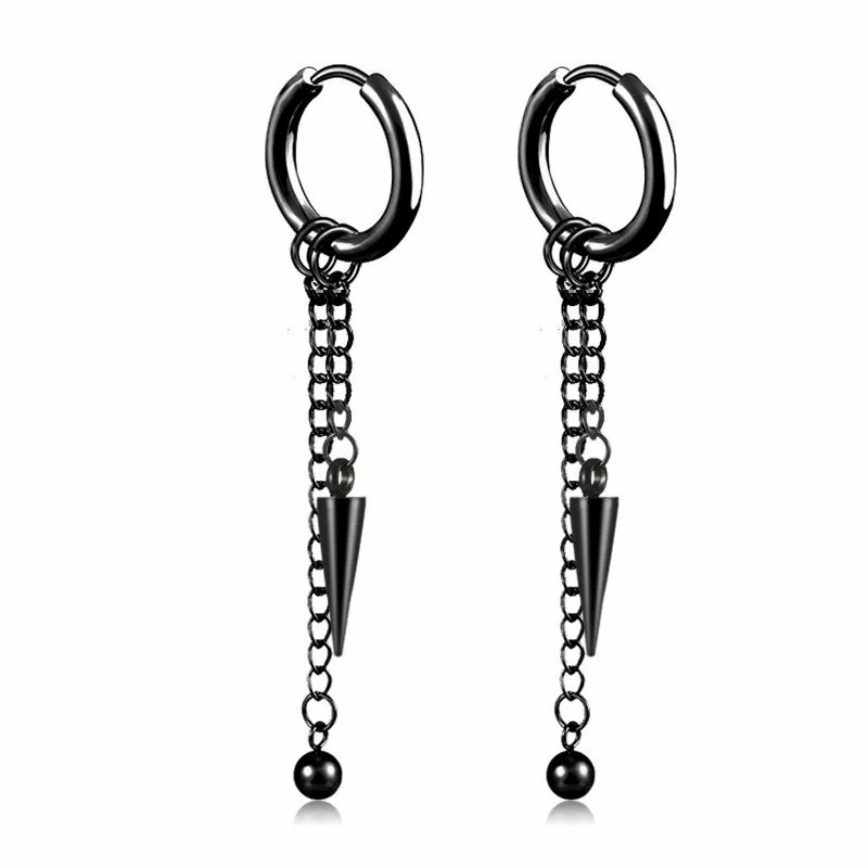 Hip-Hop Geometric Stainless Steel Dangling Earrings Plating Stainless Steel Earrings 1 Piece_colorza_6