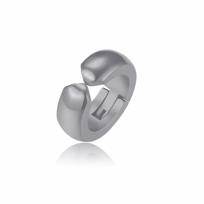 Simple Style U Shape Titanium Steel Earrings Plating Stainless Steel Earrings 1 Piece_colorza_3