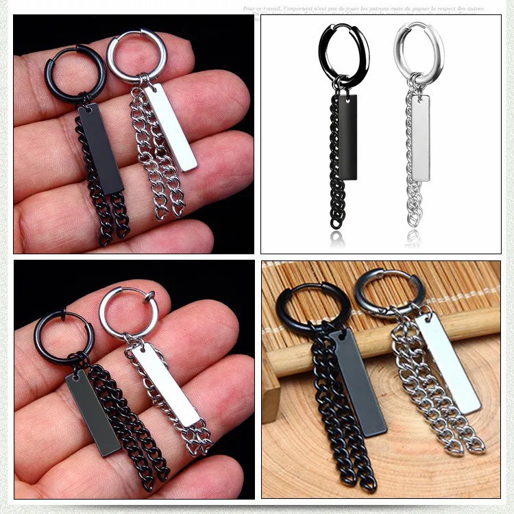Fashion Geometric Stainless Steel Earrings Plating Stainless Steel Earrings 1 Piece_colorza_2