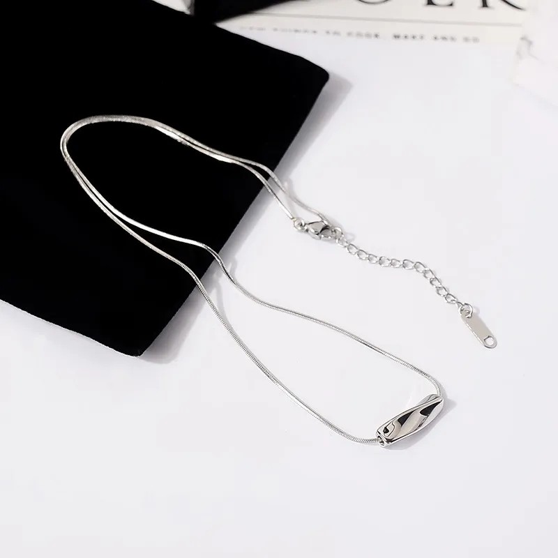Simple Style Irregular Titanium Steel Plating 18K Gold Plated Necklace_colorza_2