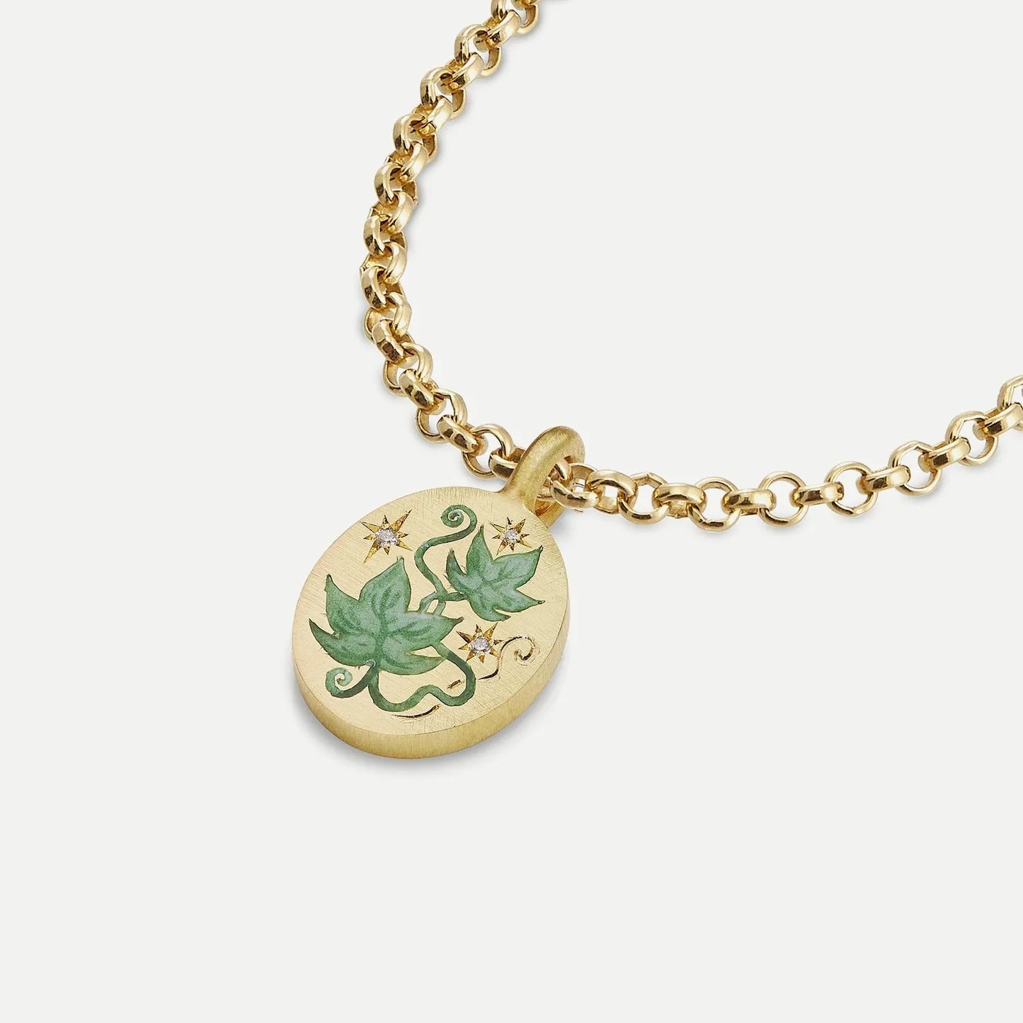 Retro Sweet Classic Style Flower Stainless Steel Plating 18K Gold Plated Pendant Necklace_colorza_1