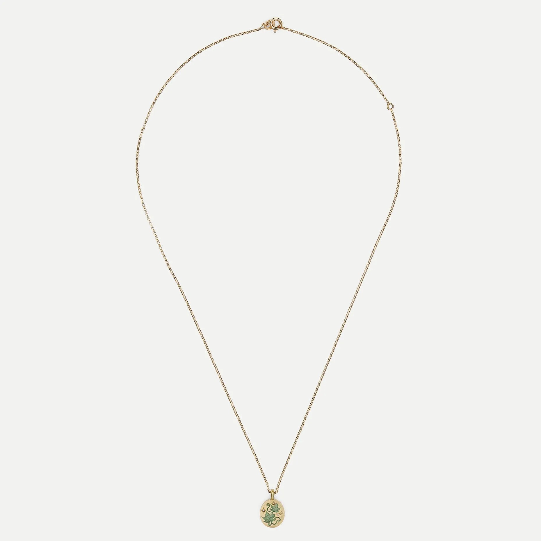 Retro Sweet Classic Style Flower Stainless Steel Plating 18K Gold Plated Pendant Necklace_colorza_7