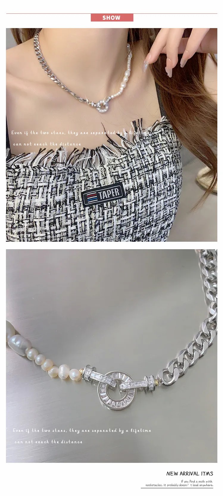 Luxurious Baroque Style Commute Geometric Stainless Steel Alloy Plating Inlay Zircon Necklace_colorza_1