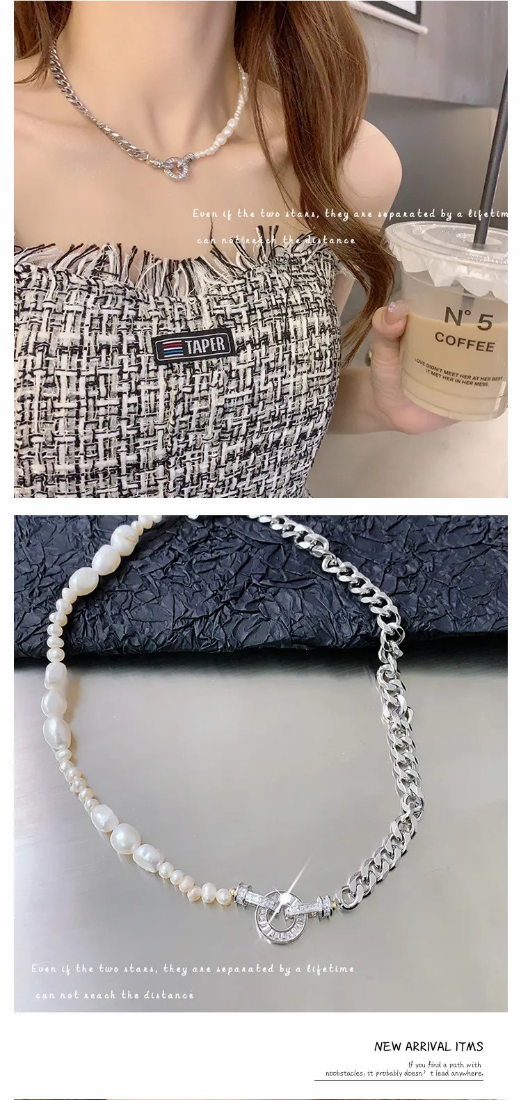 Luxurious Baroque Style Commute Geometric Stainless Steel Alloy Plating Inlay Zircon Necklace_colorza_2