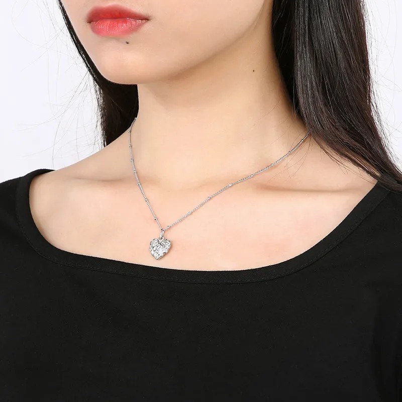 Modern Style Heart Shape Stainless Steel Titanium Steel Plating 18K Gold Plated Pendant Necklace_colorza_5