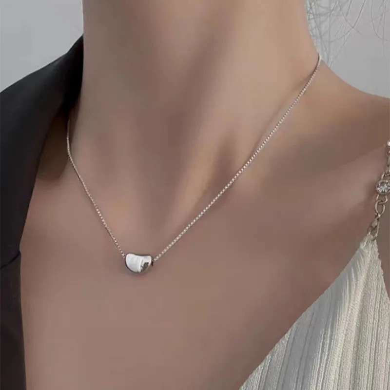 Simple Style Pea Titanium Steel Plating 18K Gold Plated Necklace_colorza_3