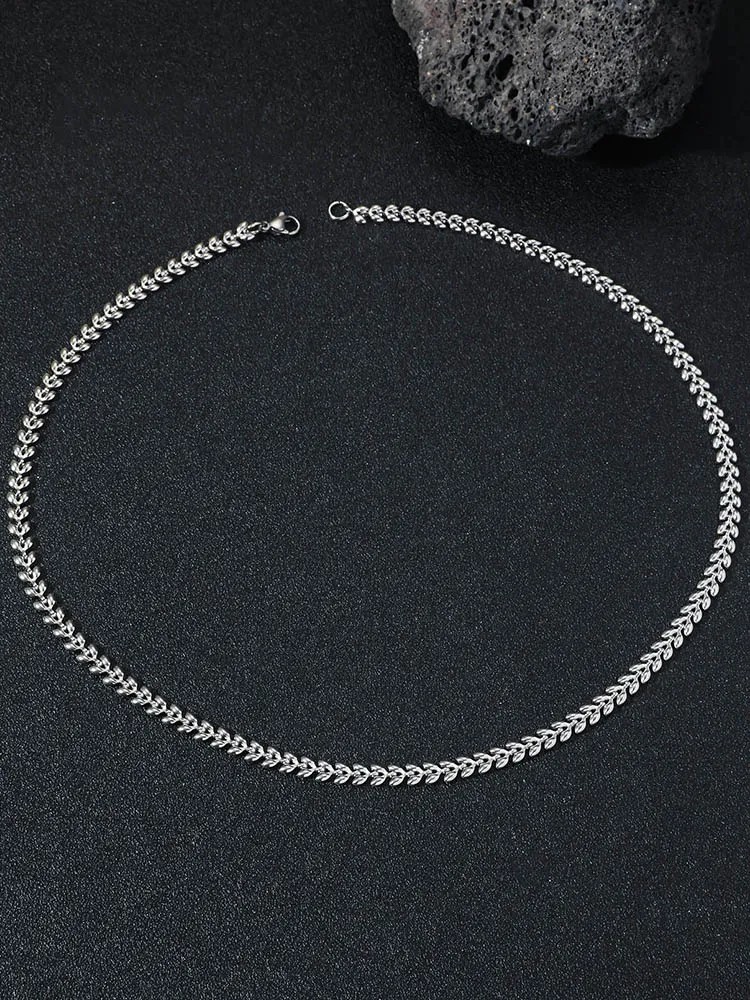 Casual Classic Style Artistic Circle Titanium Steel Polishing Necklace_colorza_2