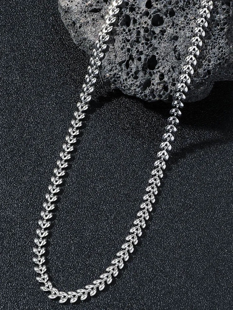Casual Classic Style Artistic Circle Titanium Steel Polishing Necklace_colorza_3