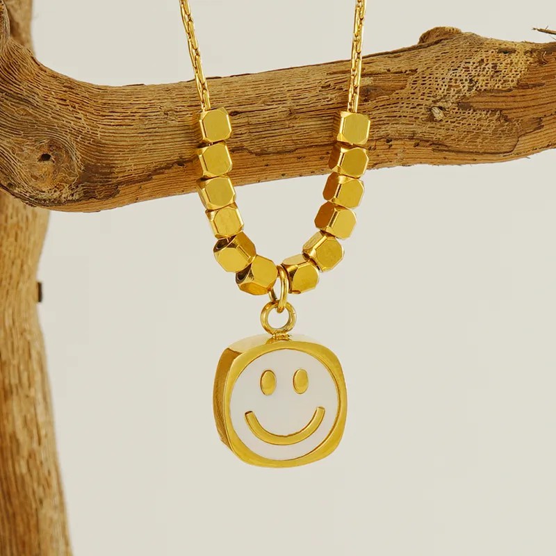 Cute Modern Style Rabbit Word Stainless Steel Plating Inlay Rhinestones 18K Gold Plated Pendant Necklace_colorza_5