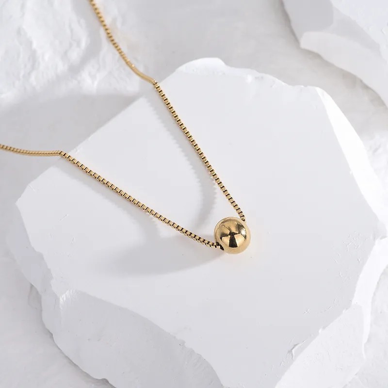 Casual Classic Style Artistic Circle Titanium Steel Polishing Plating 18K Gold Plated Necklace_colorza_1