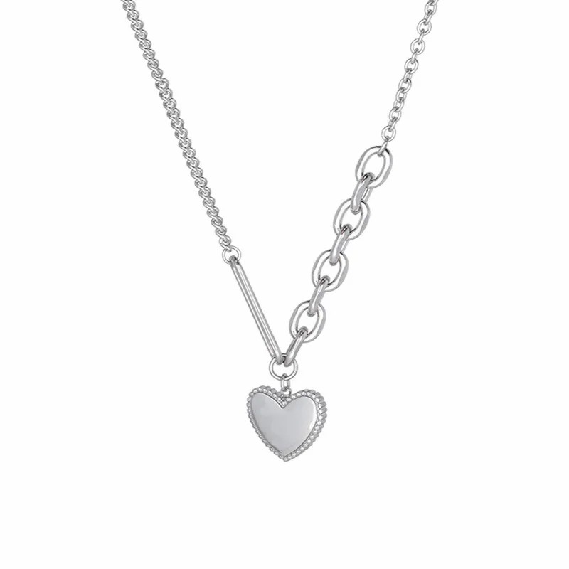 Casual Simple Style Heart Shape Titanium Steel Plating 18K Gold Plated Pendant Necklace_colorza_5
